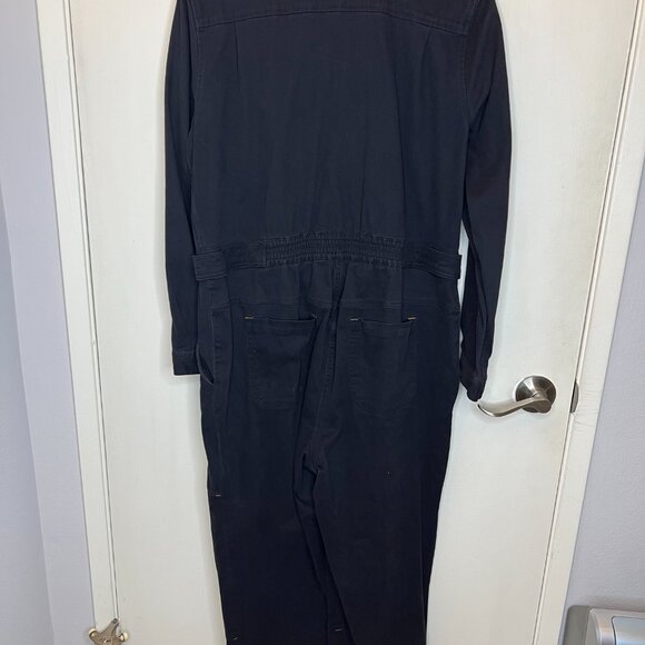Wildfang The Essential Long Sleeve High Waisted Coverall in Black (L) - Picture 2 of 7